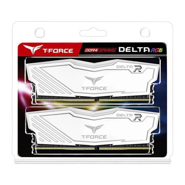 TeamGroup T-Force Delta RGB 64GB (32GBx2) DDR4 Ram 3600Mhz White - 2