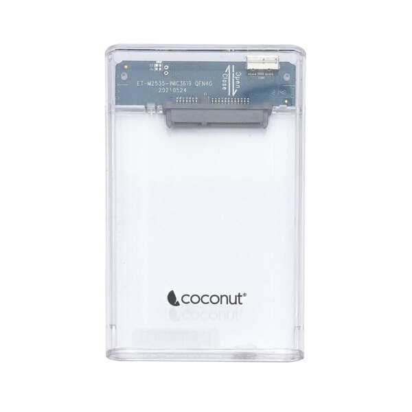 Coconut SC07 2.5" SSD/HDD USB C 3.1 - Transparent Sata Casing