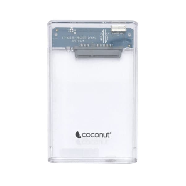 Coconut SC05 2.5 Inch SSD/HDD Sata Casing - Transparent USB 3.0 - 1