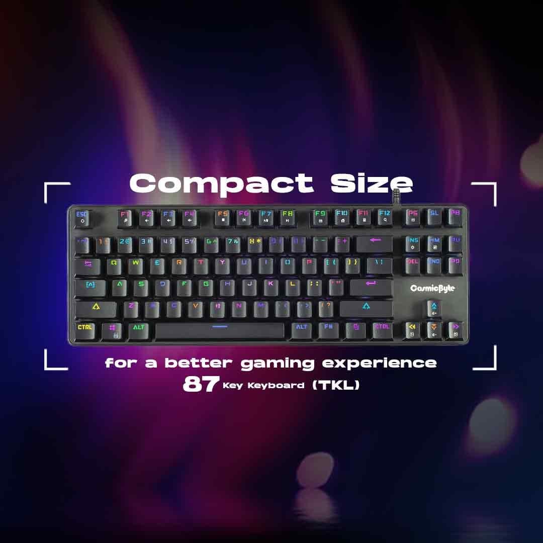 Cosmic Byte CB-GK-34 Firefly Hot Swappable Keyboard with Outemu Red Switches - 6