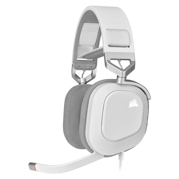 Corsair HS80 RGB USB WIRELESS Gaming Headset (White) - 1