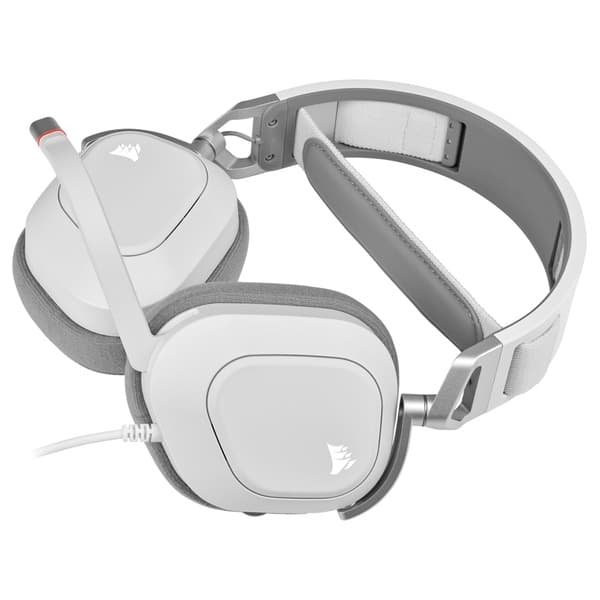 Corsair HS80 RGB USB WIRELESS Gaming Headset (White) - 4