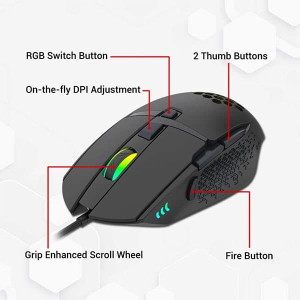 CLAW Dawon Wired Gaming Mouse - 4