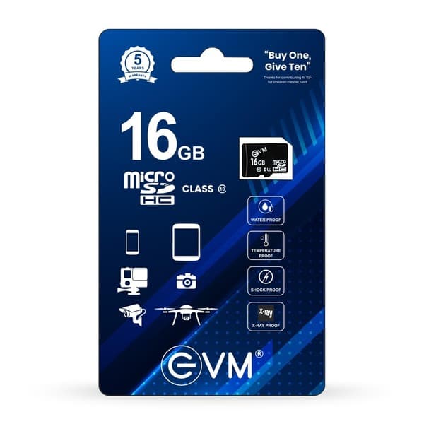 EVM 16GB Micro SD Card Class 10 (Memory Card) - 4
