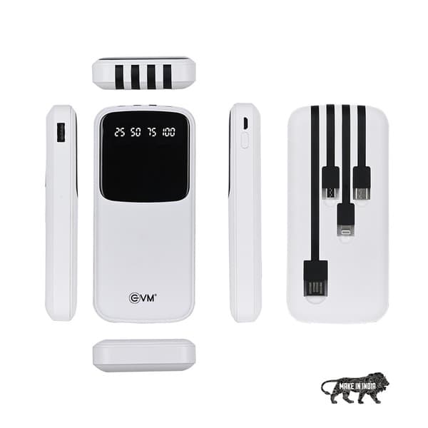 Evm Encase+power Bank 10000mah (White) - 3