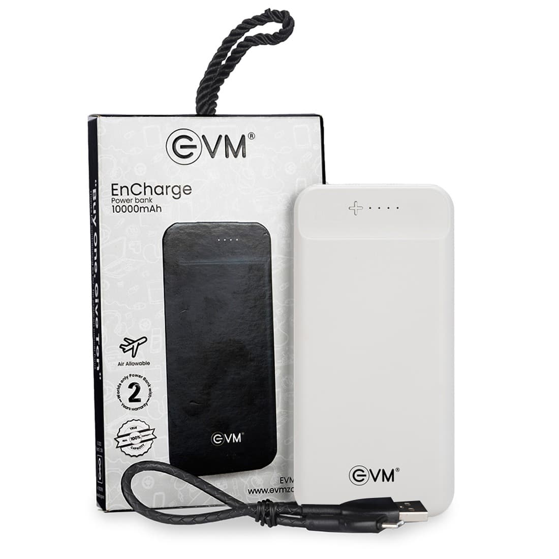 Evm Encharge Power Bank 10000mah (Black) - 5