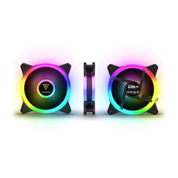 Gamdias Aeolus M2-1205R ARGB Cabinet Fan (Five Pack) - 2