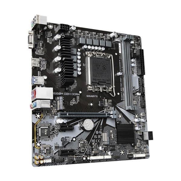 Gigabyte B660M D2H DDR4 (rev. 1.0) Intel Motherboard Supports Intel 12th, 13th & 14th Gen Processors - 3