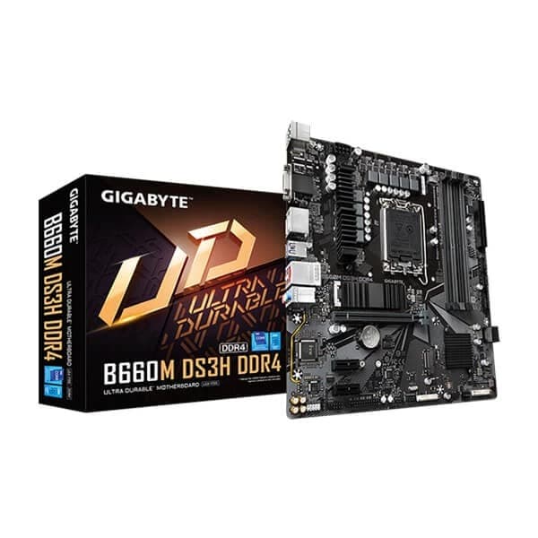 Gigabyte B660M DS3H DDR4 Intel Motherboard Supports Intel 12th, 13th & 14th Gen Processors - 1