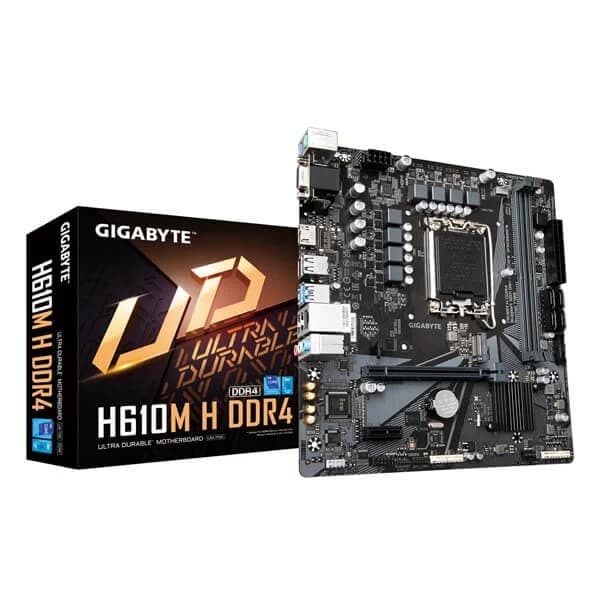 Gigabyte H610M H DDR4 Intel Motherboard Supports Intel 12th, 13th & 14th Gen Processors - 1
