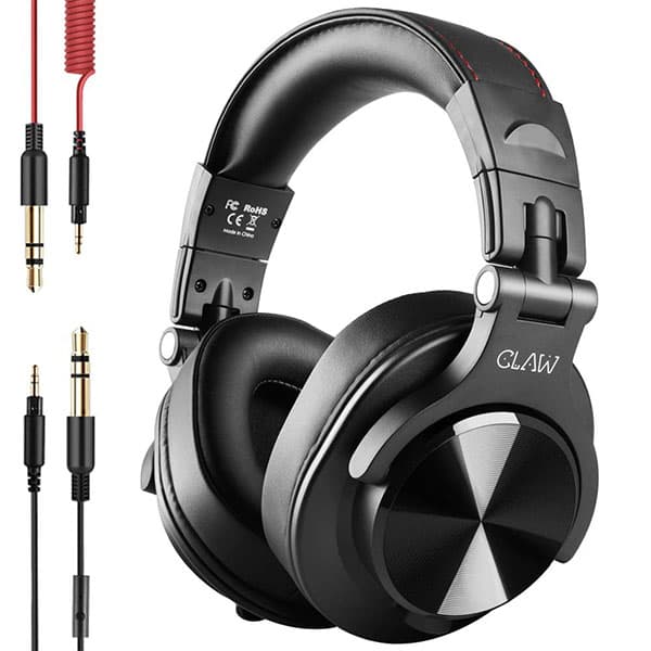 CLAW SM50 Professional Studio Monitoring DJ Headphones Black - 1