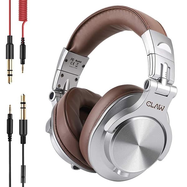 CLAW SM50 Professional Studio Monitoring DJ Headphones Silver - 1