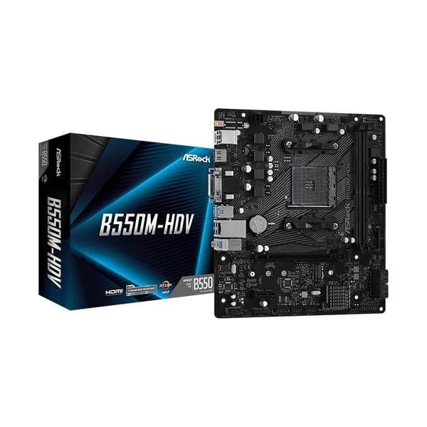ASRock B550M HDV AMD AM4 Motherboard - 1