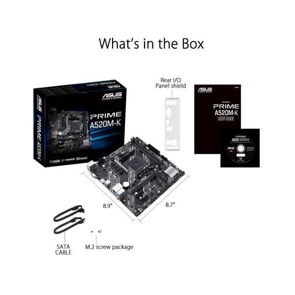 Asus Prime A520M-K AMD Motherboard - 4