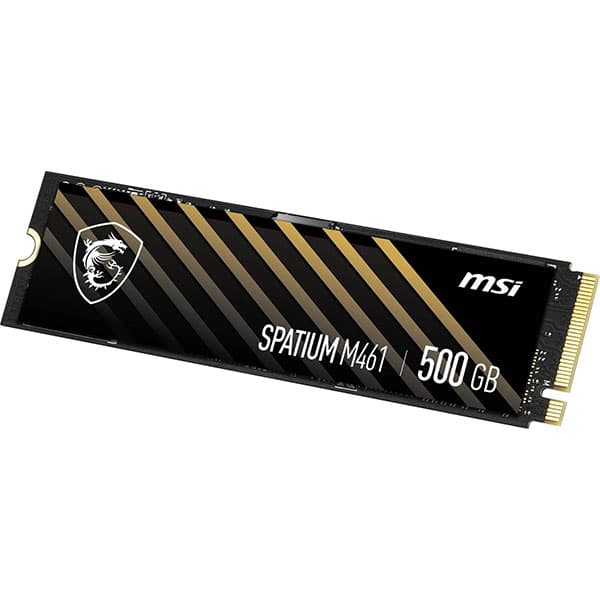 MSI SPATIUM M461 M.2 500GB PCI Express 4.0 x4 NVMe Solid State Drive - 5