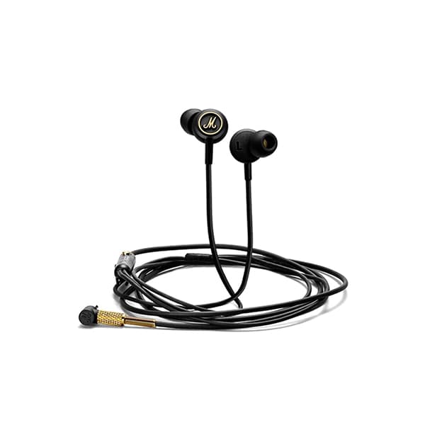 Marshall Mode EQ Wired in Ear Headphone with Mic (Black/Brass) - 1