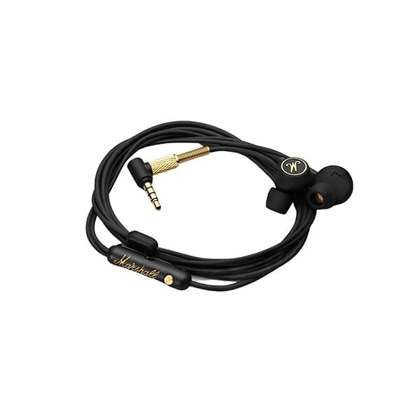 Marshall Mode EQ Wired in Ear Headphone with Mic (Black/Brass) - 2