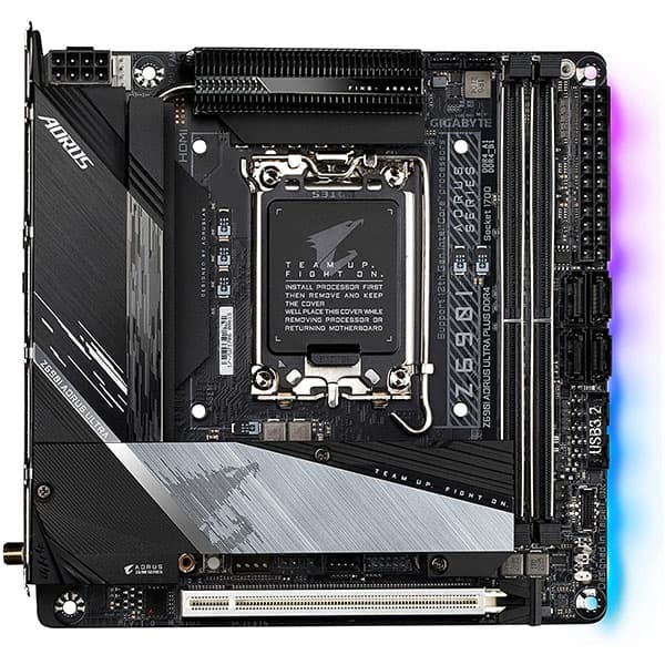 GIGABYTE Z690I AORUS Ultra Plus DDR4 Intel Mini ITX Motherboard Supports Intel 12th, 13th & 14th Gen Processors - 2