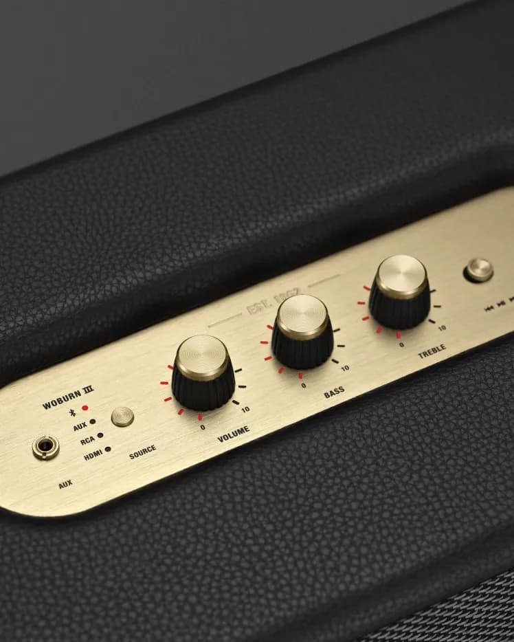 Marshall Woburn III Wireless Bluetooth Speaker (Black) - 8