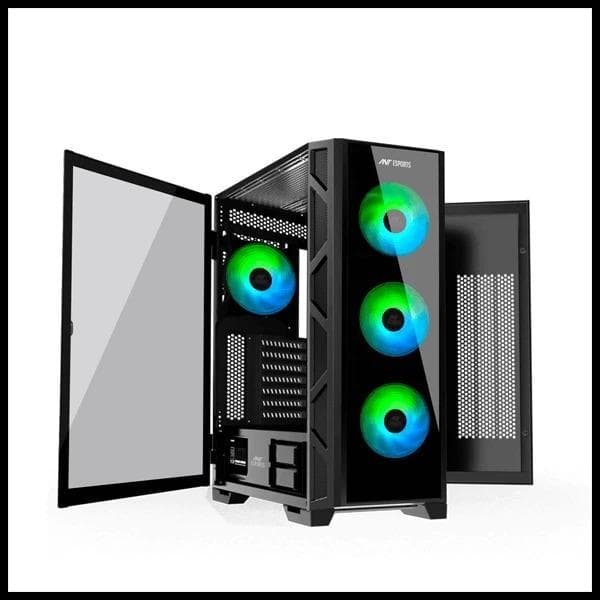 Ant Esports Dynamic GT ARGB (E-ATX) Mid Tower Cabinet (Black) - 4