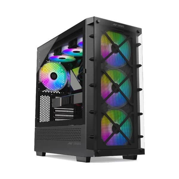 Ant Esports ICE-5000 RGB (E-ATX) Cabinet (Black) - 1