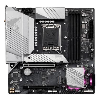 Gigabyte B760M Aorus Elite AX DDR5 Intel 13th and 12th Gen Support LGA 1700 M-ATX Motherboard Supports Intel 12th, 13th & 14th Gen Processors - 2