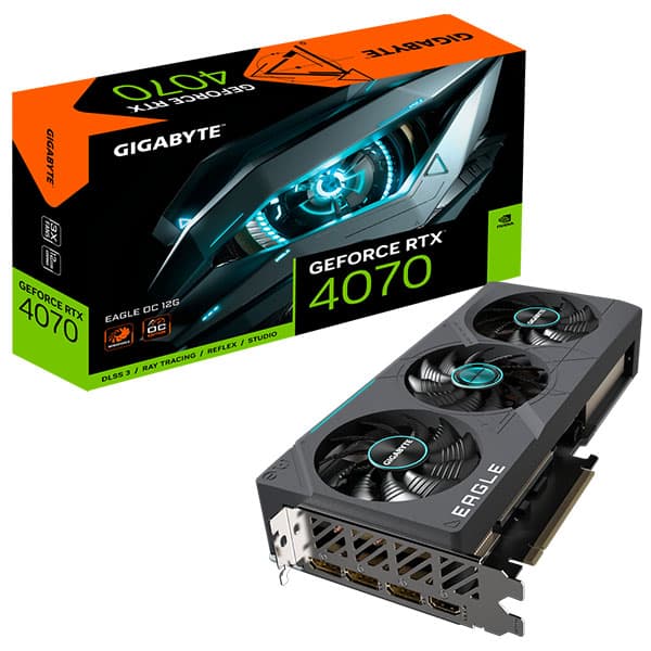 Gigabyte Geforce RTX 4070 EAGLE OC 12GB GDDR6X Graphic Card - 1