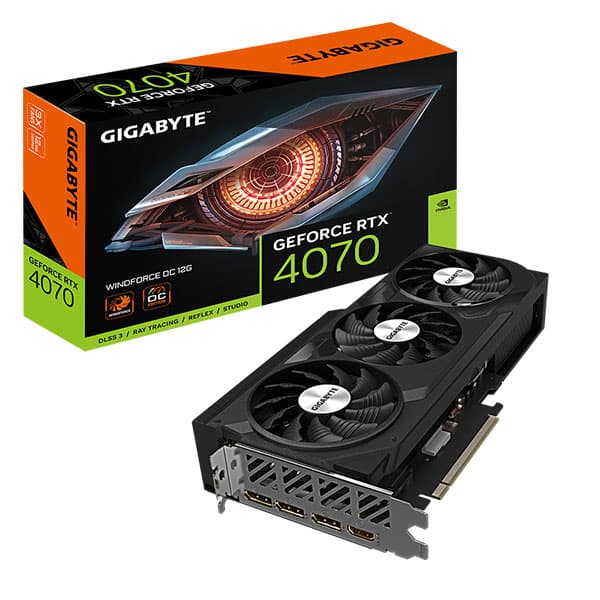Gigabyte Geforce RTX 4070 Windforce OC 12GB GDDR6X Graphic Card - 1