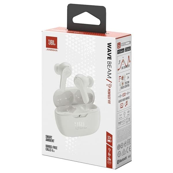 JBL Wave Beam in-Ear Earbud (White) - 11