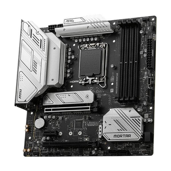 MSI Mag B760M Mortar DDR5 Intel 13th and 12th Gen LGA 1700 MATX Motherboard Supports Intel 12th , 13th & 14th Gen Processors - 4