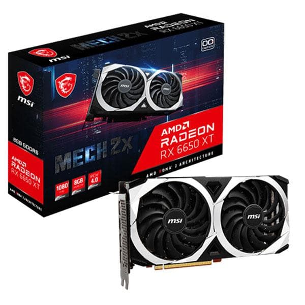 MSI Radeon RX 6650 XT MECH 2X 8G OC Gaming Graphic Card - 1