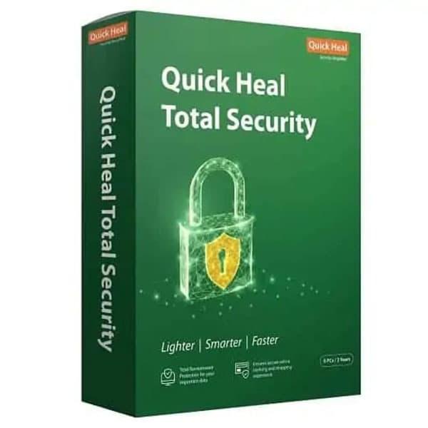 Quick Heal Total Security - 5 Users, 3 Years | AI Based Device Security for Windows PC | Banking and Browsing Protection | Dark Web Monitoring and Parental Control (Email Delivery in 1 Hour- No CD) - 2
