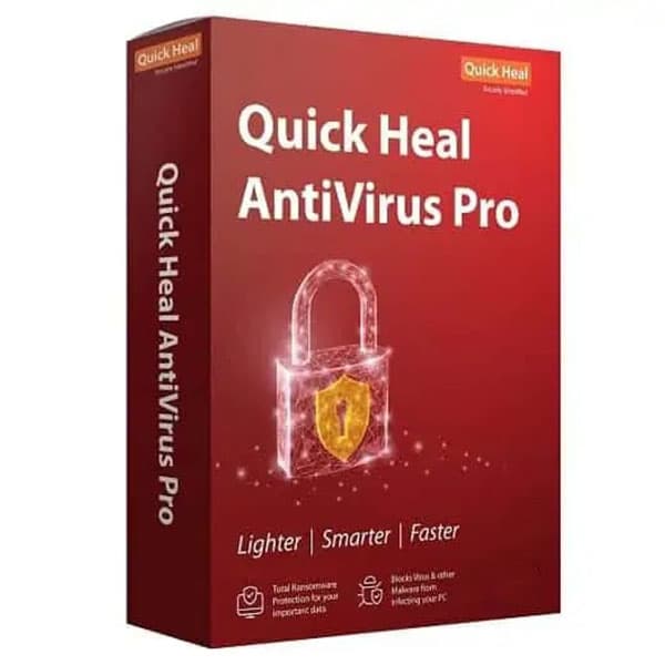 Quick Heal Antivirus Pro Latest Version - 1 Device, 1 Years | AI Based Device Security for Laptop | Email and Browsing Protection (Email Delivery in 1 Hour- No CD)