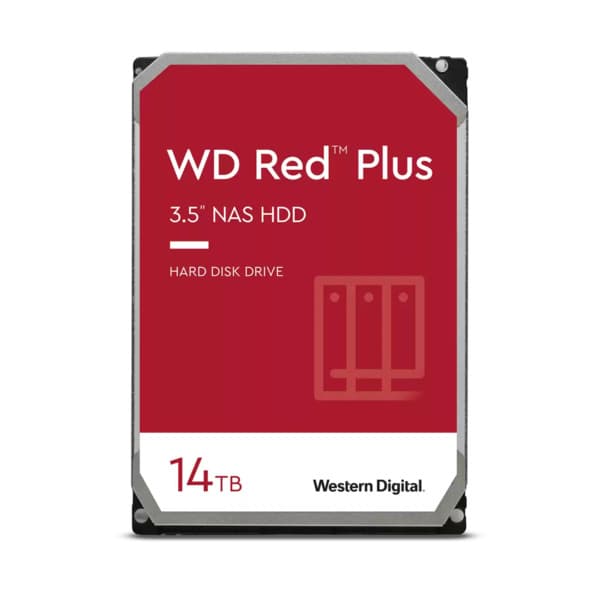 Western Digital Red Plus NAS 14TB 3.5 inch SATA Hard Drive - 1