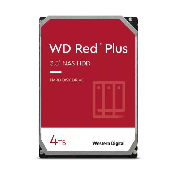 Western Digital Red Plus NAS 4TB 3.5 inch SATA Hard Drive - 1