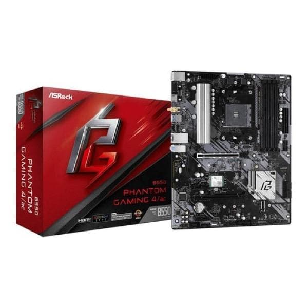 Asrock B550 Phantom Gaming 4 Ac (Wi-Fi) Motherboard - 1