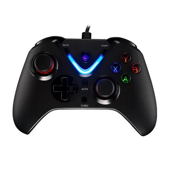 Cosmic Byte ARES Wired Controller for PC, Magnetic Triggers, Accurate Joysticks, Dual Vibration, Backit LED Buttons (Black) - 1
