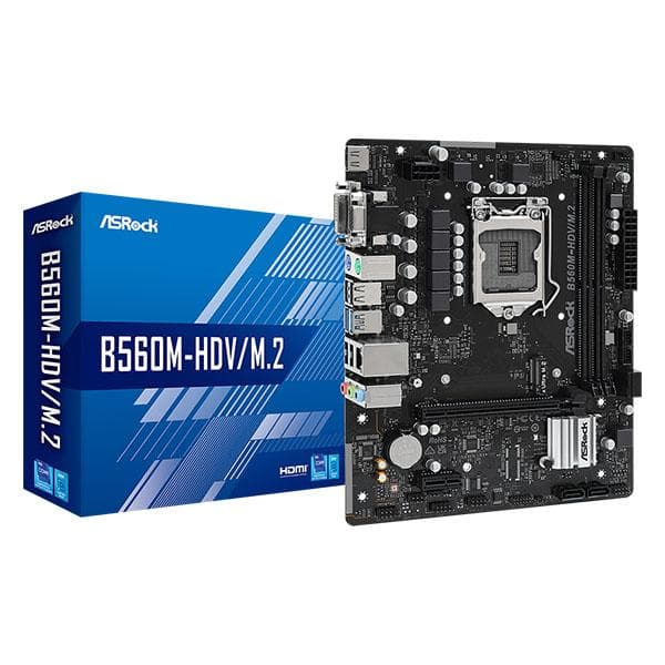 ASRock B560M-HDV/M.2 Micro ATX Motherboard - 1