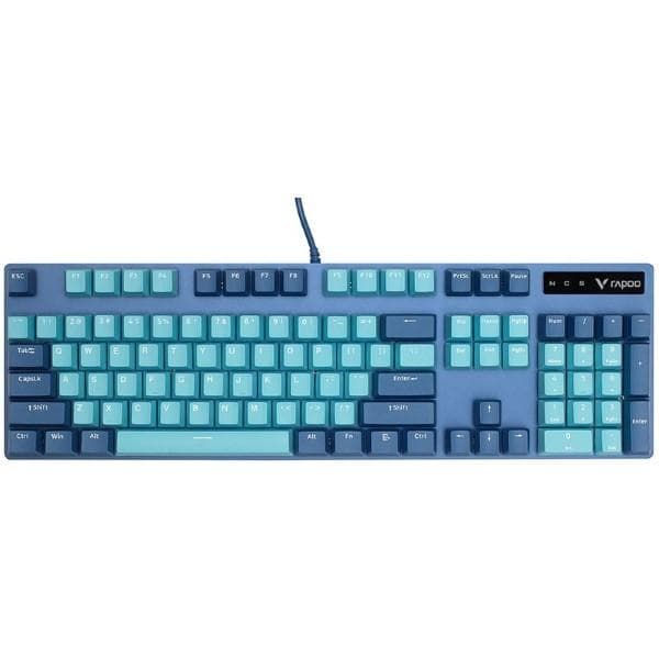 Rapoo V500 Pro Mechanical Gaming Keyboard (Cyan Blue) - 1