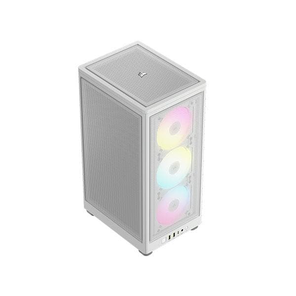 Corsair iCUE 2000D RGB Airflow Mini ITX PC Cabinet (White) - 3