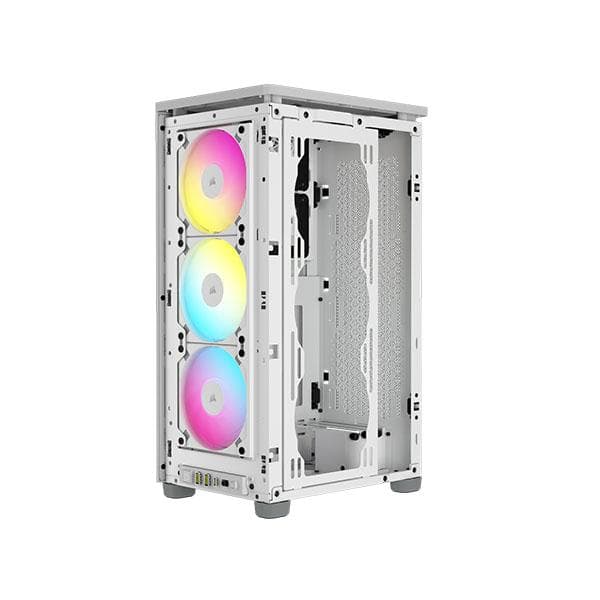 Corsair iCUE 2000D RGB Airflow Mini ITX PC Cabinet (White) - 5