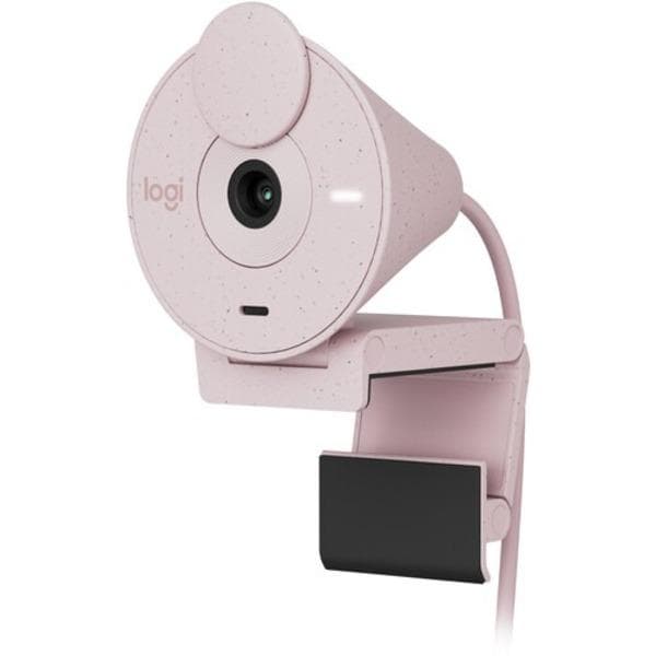 Logitech Brio 300 1080p Full HD Webcam (Pink) - 3