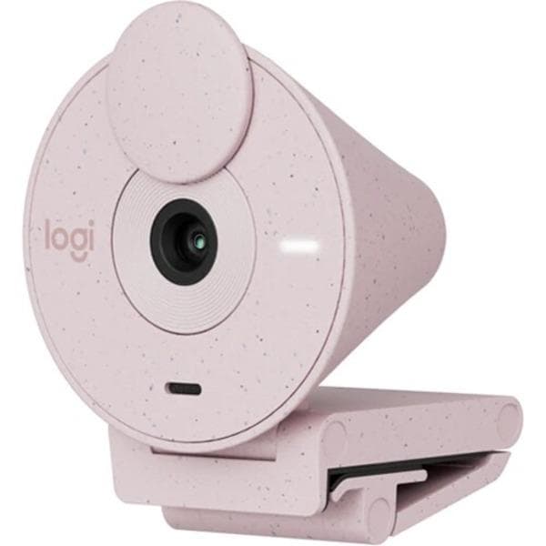 Logitech Brio 300 1080p Full HD Webcam (Pink) - 4