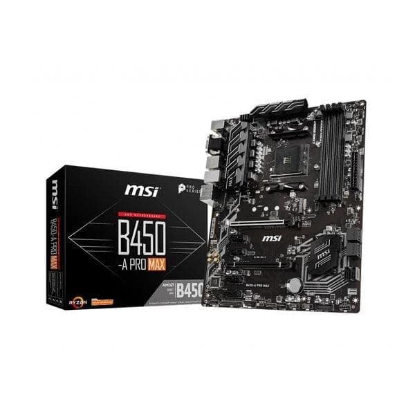 MSI B450M-A Pro Max AMD AM4 DDR4 Motherboard - 9