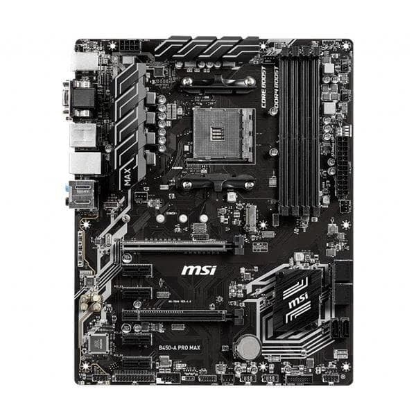 MSI B450M-A Pro Max AMD AM4 DDR4 Motherboard - 8