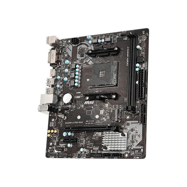 MSI B450M-A Pro Max AMD AM4 DDR4 Motherboard - 4