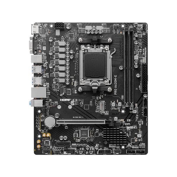 MSI PRO A620M-E AM5 AMD A620 SATA 6Gb/s DDR5 mATX Motherboard - 2