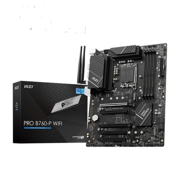 MSI Pro B760-P WIFI DDR5 Motherboard Supports Intel 12th , 13th & 14th Gen Processors - 1