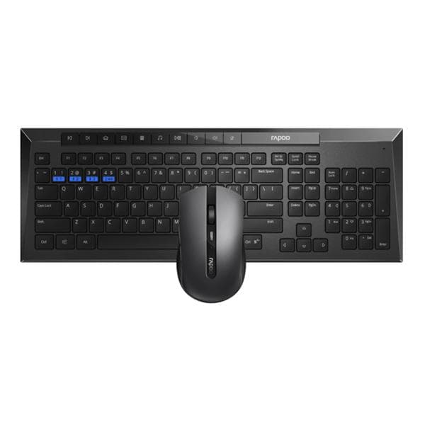 Rapoo 8200M Multi-Mode Silent Wireless Keyboard and Mouse Combos - 1