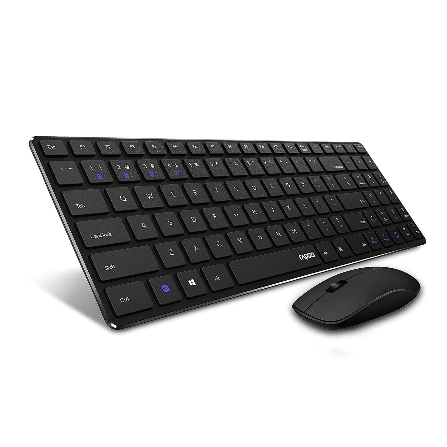 Rapoo 9300m Multi-Device Bluetooth + 2.4Ghz Wireless Keyboard & Mouse Combo - 1